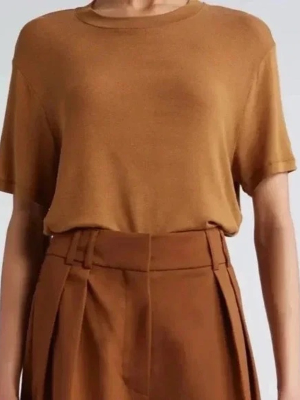 Rohé Viscose Brown T-Shirt Size 34 Small